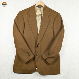 John W. Nordstrom 100% Italian Cashmere Blazer Brown Suit Jacket Vtg Mens 39R